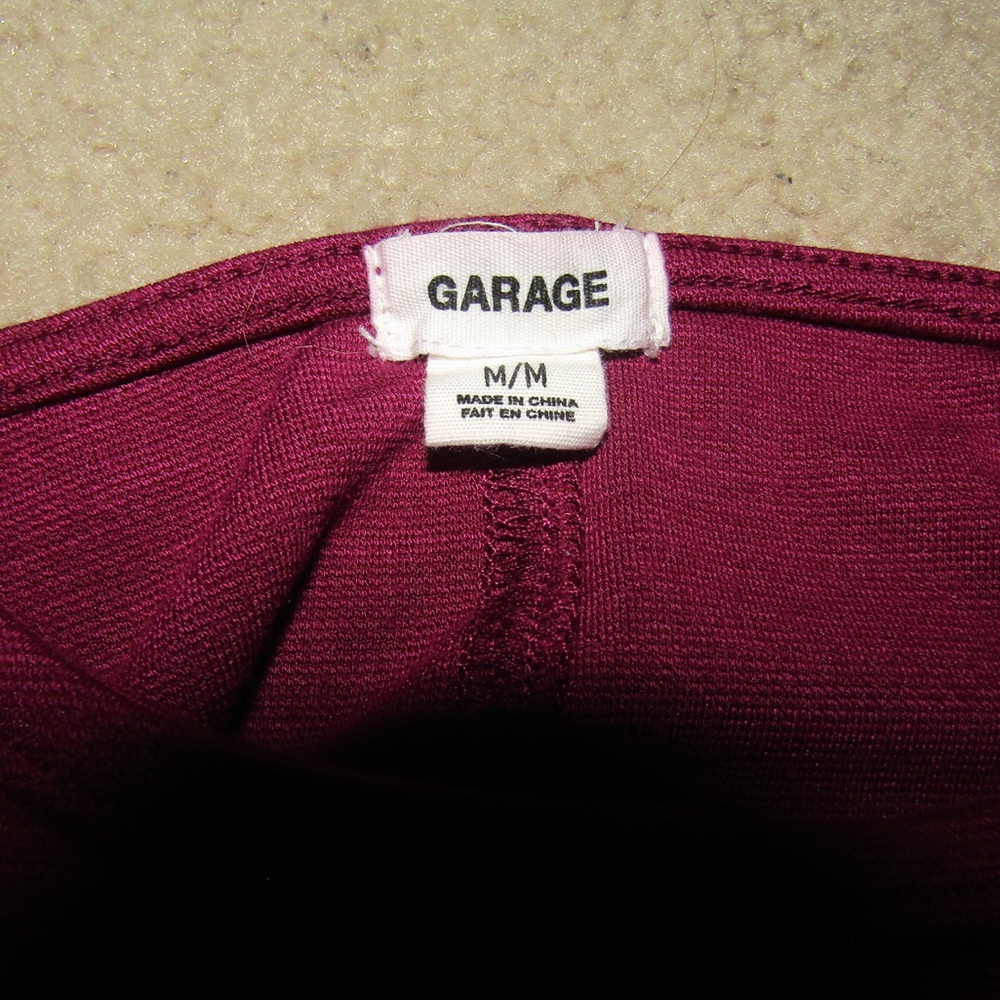 Garage Maroon Bralette - Picture 3 of 3